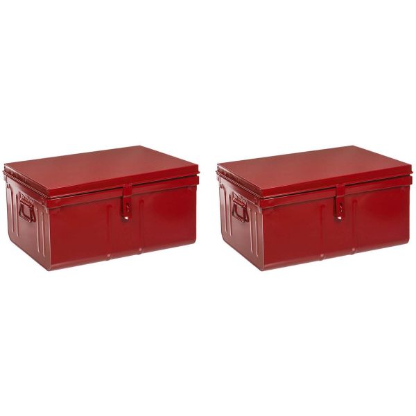 Lot de 2 coffres en métal Habitat - PHS-0440