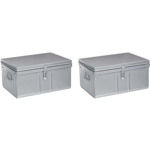 Lot de 2 coffres en métal Habitat - PHS-0439