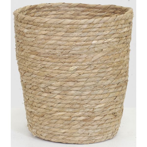 Lot 2 coffres + 1 poubelle en jonc naturel - 69,90