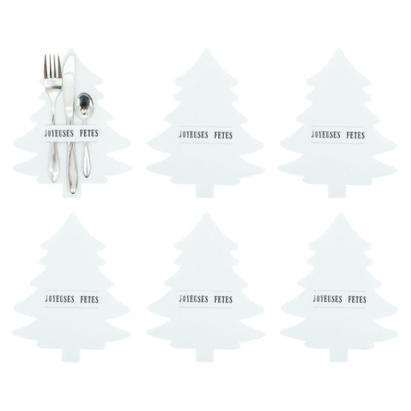 Porte-couverts de noel en feutrine (Lot de 24) - AUB-7232