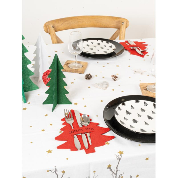 Sapins décoratifs en feutrine 20 cm (Lot de 12) - 8