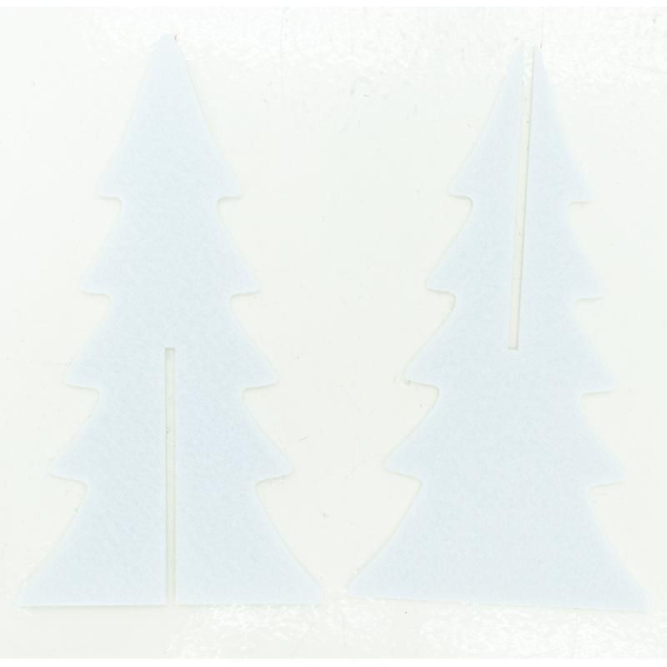 Sapins décoratifs en feutrine 20 cm (Lot de 12) - AUB-7235