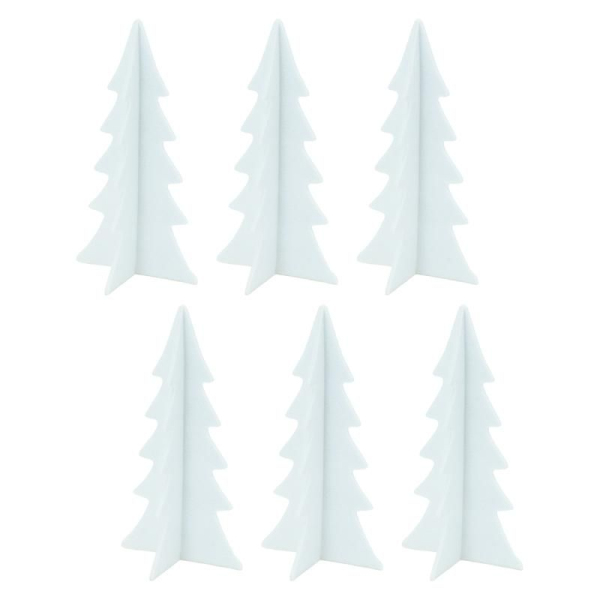 Sapins décoratifs en feutrine 20 cm (Lot de 12) - 6,90