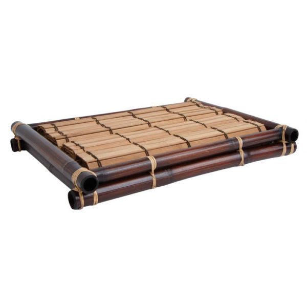 Lot de 4 sets de table en bambou + 1 plateau - AUBRY GASPARD