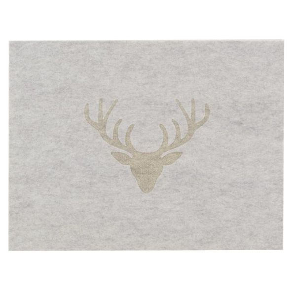 Sets de table en feutrine Cerf (lot de 6) - 5