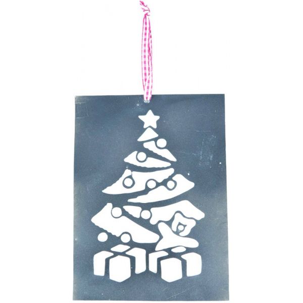 Plaque à suspendre Noël en métal (Lot de 2) - LIF-0102