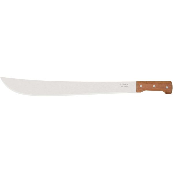 Machette en acier carbone et bois