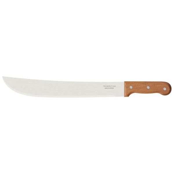 Machette en acier carbone et bois