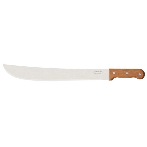 Machette en acier carbone et bois