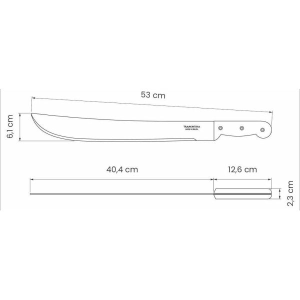 Machette en acier carbone et plastique - TRO-0126