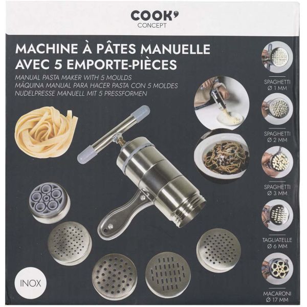 Machine à pâtes manuelle en inox - 6