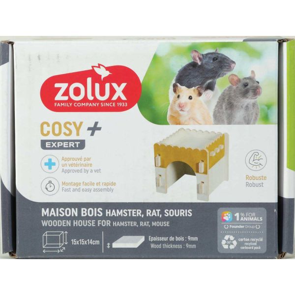 Maison en bois pour rongeurs Cosy - ZOLUX