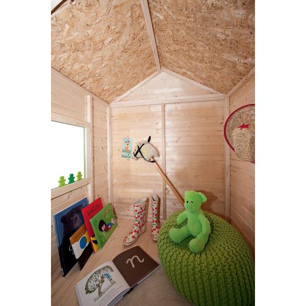 Maison enfant en bois brut kangourou