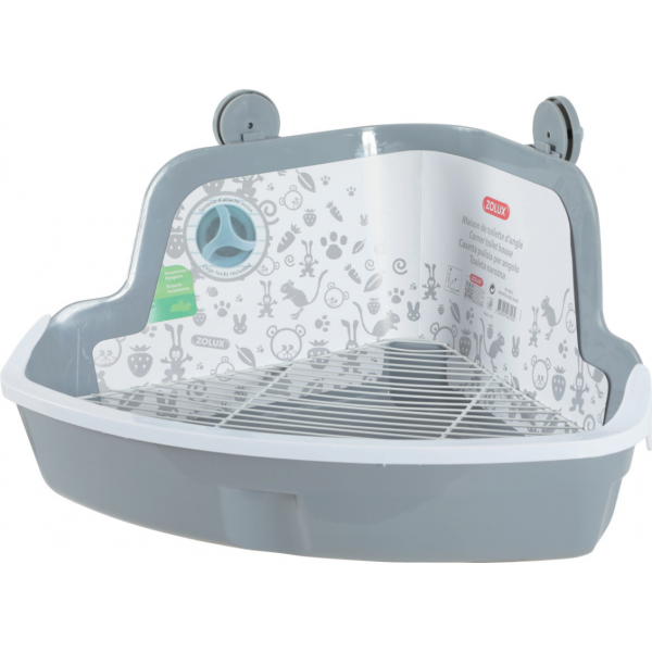 Maison de toilettes d'angle pour rongeurs 41.5x31 cm - ZOLUX