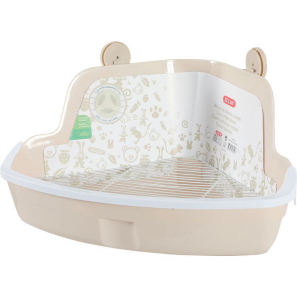 Maison de toilettes d'angle pour rongeurs 41.5x31 cm - ZOLUX