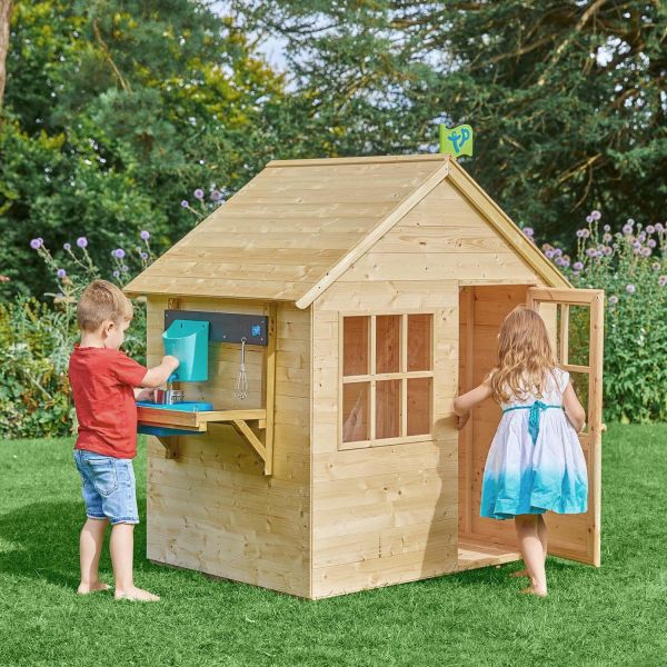Maisonnette enfant en bois avec cuisine extérieure Hideaway - TP TOYS
