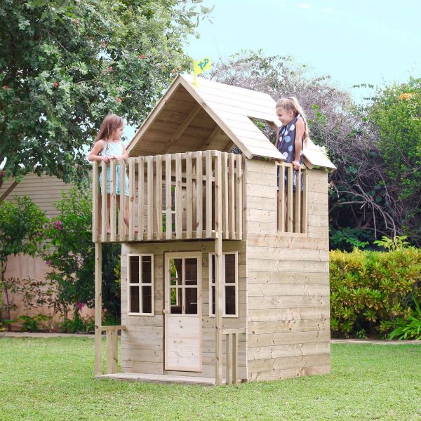 Maisonnette enfant en bois 2 étages loft