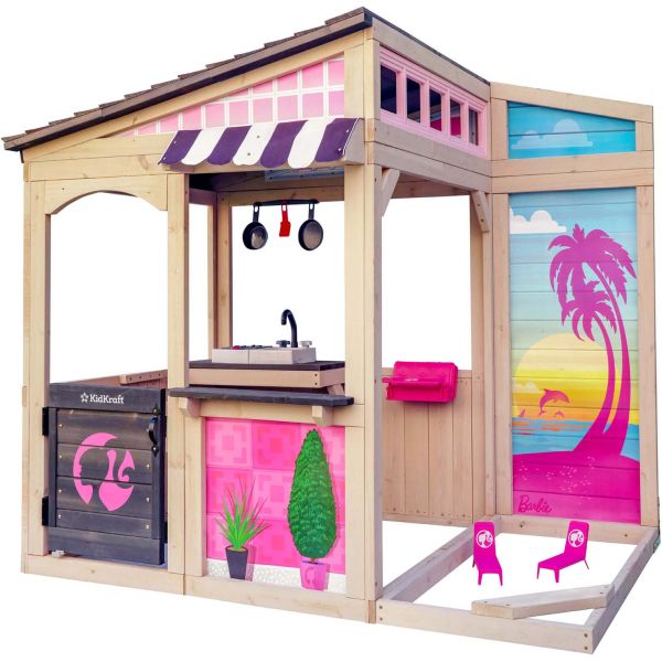 Maisonnette pour enfants en bois Barbie plage