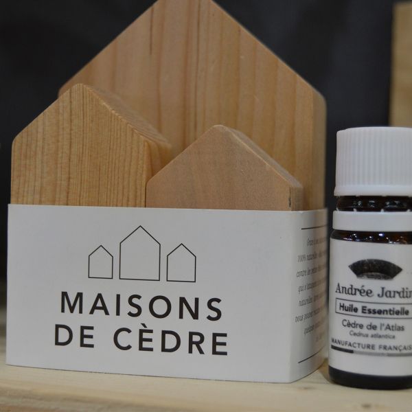 Maisons en bois de cèdre anti mites (Lot de 3) - ANDREE JARDIN