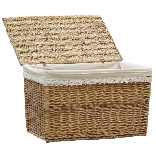 Coffre de rangement marocain en osier | Bohome Living