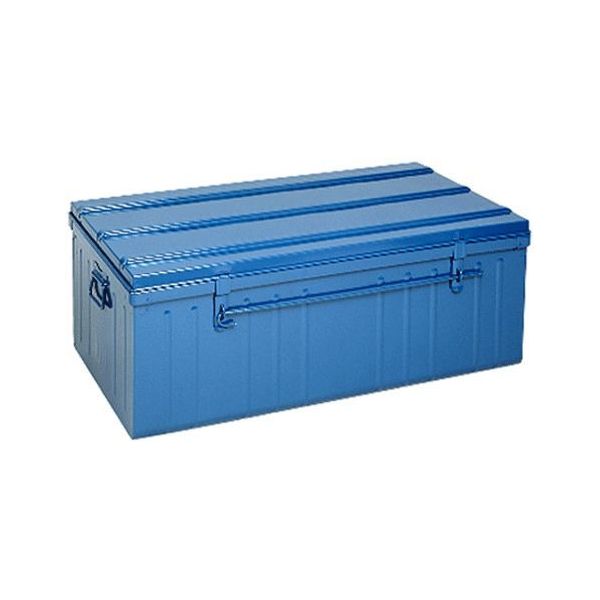 Malle de rangement en métal bleu - 209
