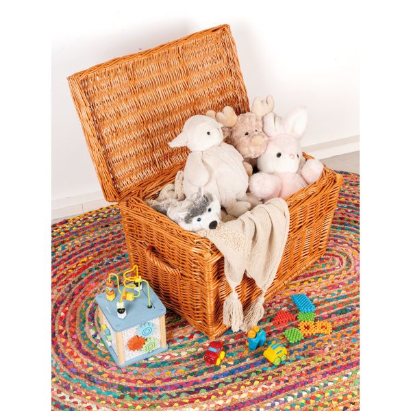 Malle de rangement en osier buff - AUBRY GASPARD