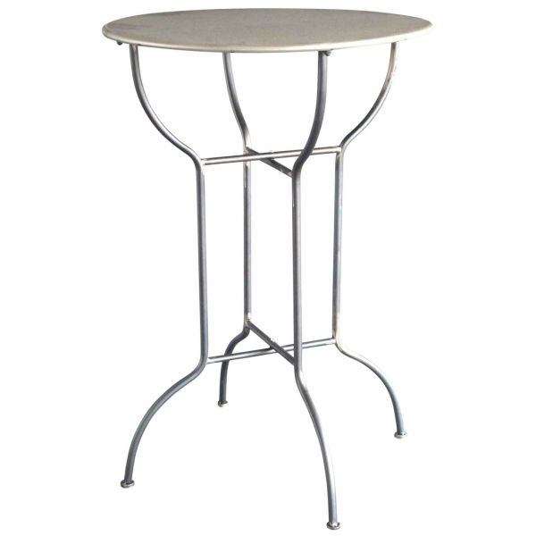 Table haute mange-debout en métal laqué