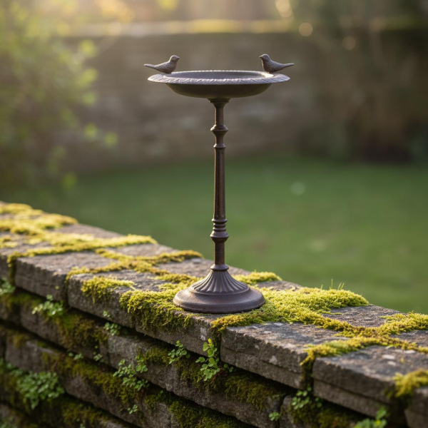 Mangeoire-Bain à oiseaux en fonte - AUBRY GASPARD