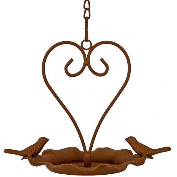 Mangeoire oiseaux suspendue Love 22 x 15 x 46 cm