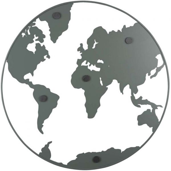Mappemonde en métal avec magnets World Map