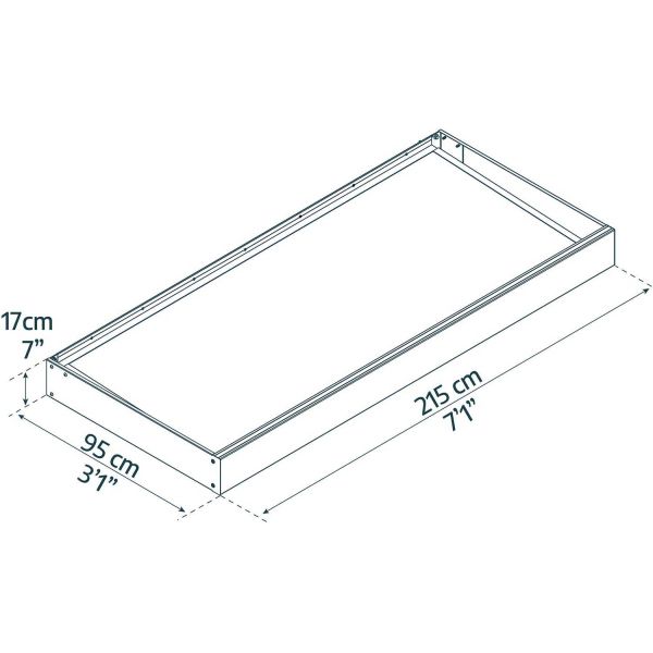 Marquise de porte en aluminium gris et polycarbonate Sophia - PAA-0273