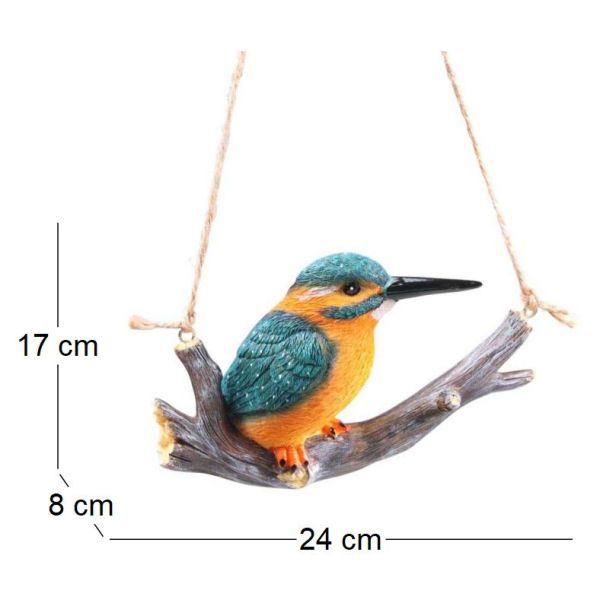 Martin-pecheur sur une branche à suspendre - IMH-0402