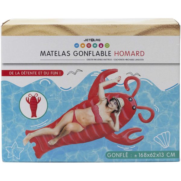 Matelas gonflable de piscine Homard 195 cm - CMP-3233