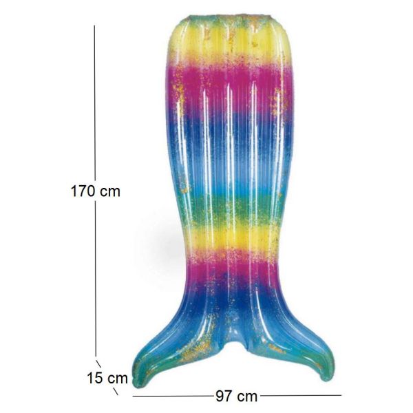 Matelas gonflable sirène 170 cm - 5