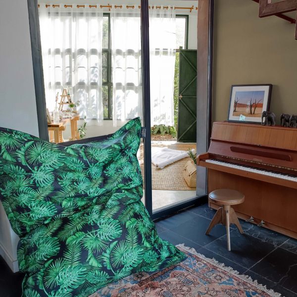 Maxi coussin imprimé intérieur extérieur 140 x 180 cm - 