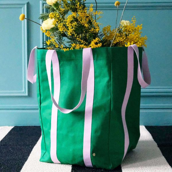Maxi sac en coton bio Poppins 48 x 33 x 33 cm - SDE-0793
