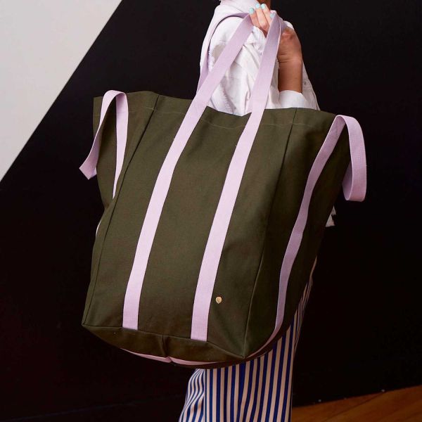 Maxi sac en coton bio Poppins 48 x 33 x 33 cm - SDE-0789