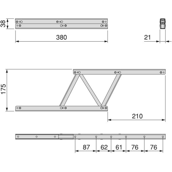 Mécanisme de levage pour tables basses - EMU-0186