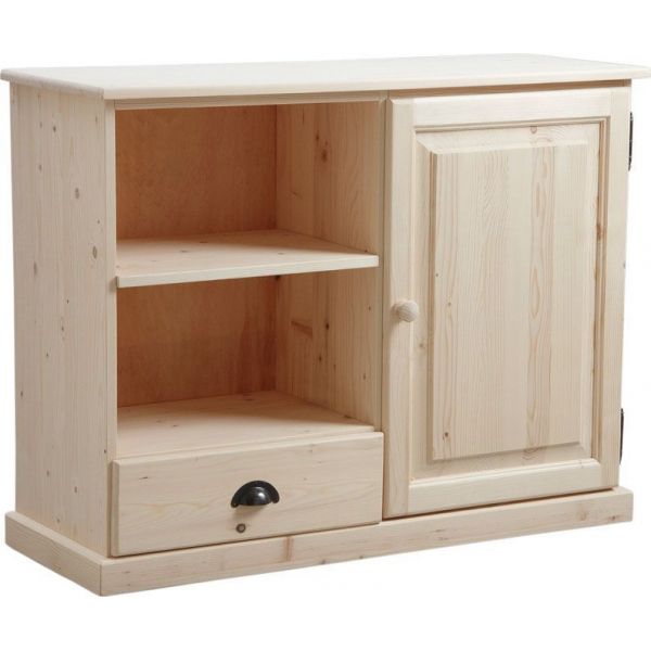Meuble tv en bois brut
