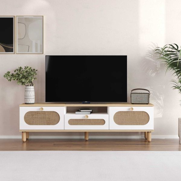 Meuble TV en aggloméré Bohem - HANAH HOME