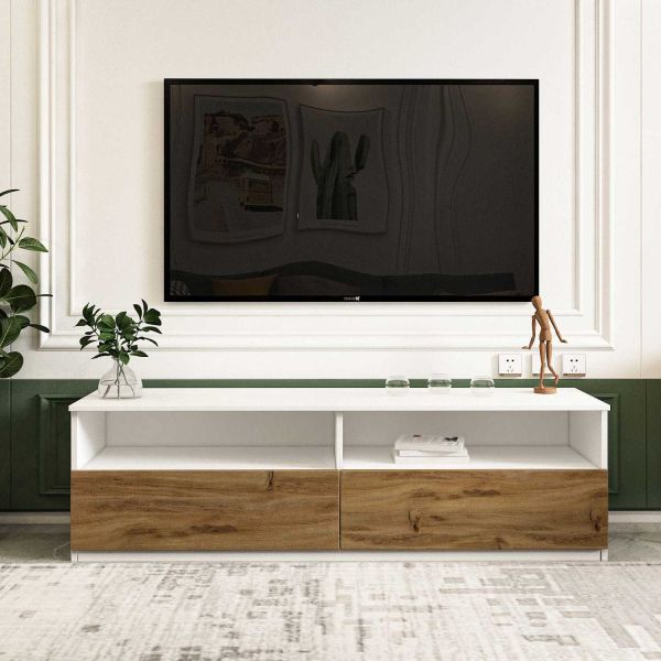 Meuble TV en aggloméré Centra - HANAH HOME