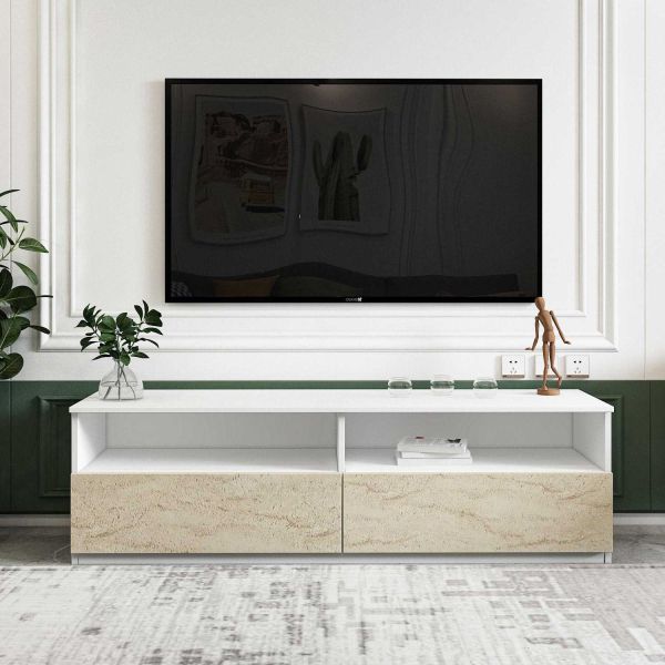 Meuble TV en aggloméré Centra - HANAH HOME