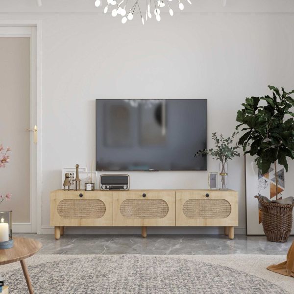Meuble TV en aggloméré Elena - HANAH HOME