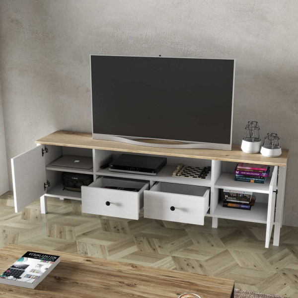 Meuble TV en aggloméré Frannie - 5