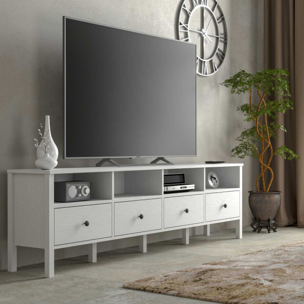 Meuble TV en aggloméré Frannie - HANAH HOME