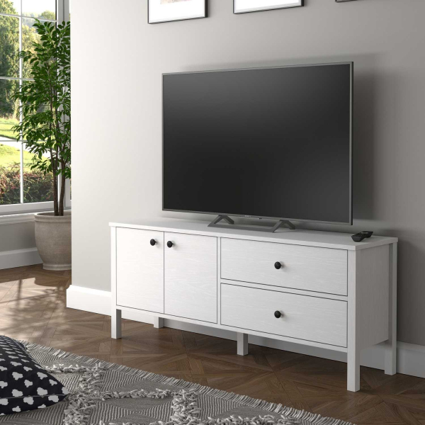 Meuble TV en aggloméré Frannie - HANAH HOME