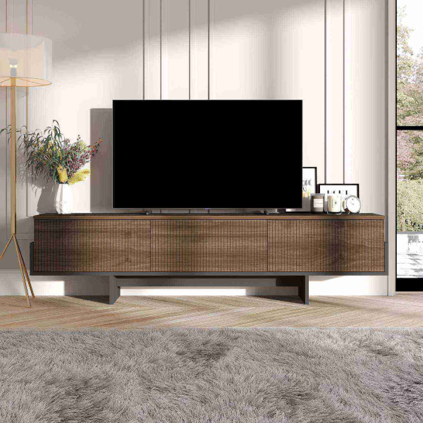 Meuble TV en aggloméré Hege - HANAH HOME