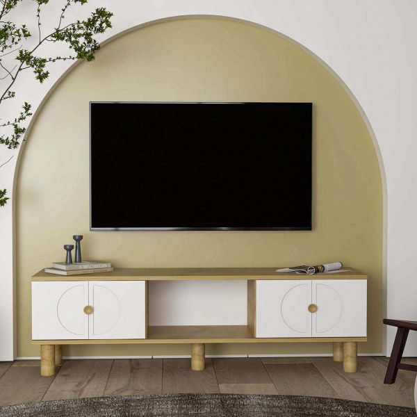 Meuble TV en aggloméré Inci Bohem - HANAH HOME