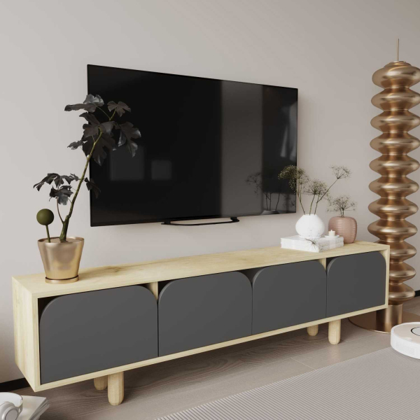 Meuble TV en aggloméré Lazio - HANAH HOME