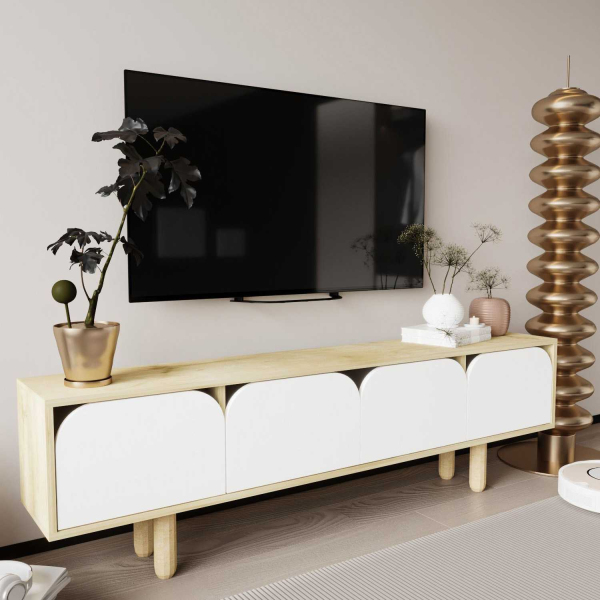Meuble TV en aggloméré Lazio - HANAH HOME